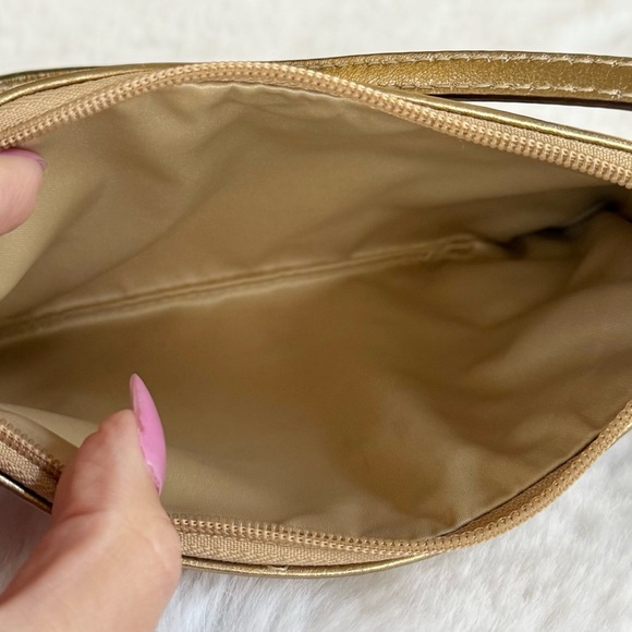 COACH F45653 Y2K Patchwork Wristlet • Mixed Leather Fabric Canvas Gold Multi - Picture 3 of 8